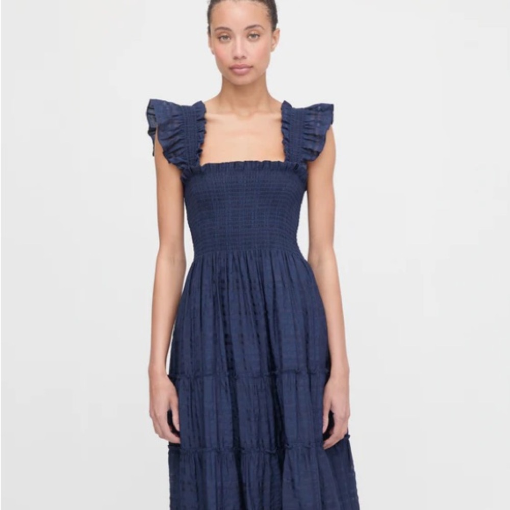 Hill House Navy Midi Dress